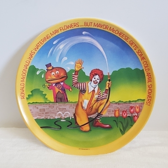 RONALD McDonald 1977 Vintage 4 Plate Set By Lexington 10" Diameter - Picture 11 of 16